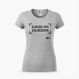 Koszulka damska „Zjazd do zajezdni” szara