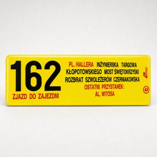 Magnes linia 162 - zjazd do zajezdni