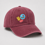 Czapka baseballówka „Wlepki” bordowa