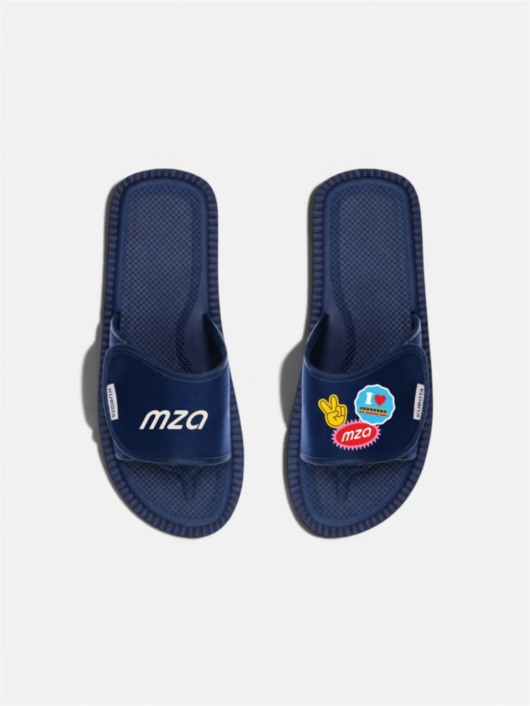 Klapki Kubota x MZA granatowe