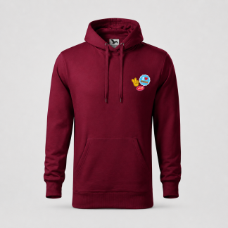 Bluza „Wlepki” bordowa