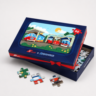 Puzzle dla dzieci Autobusiaki