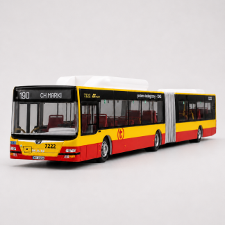 Model autobusu MAN Lion's City G linia 190 w malowaniu MZA